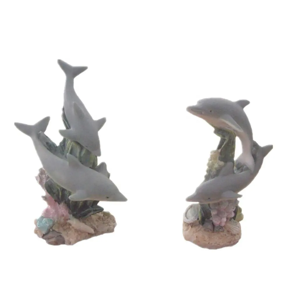 Resin Artificial Aquarium Ornament Fish Tank Dolphin Decoration Home Decoration Figurines House Decoration Statue Figurine