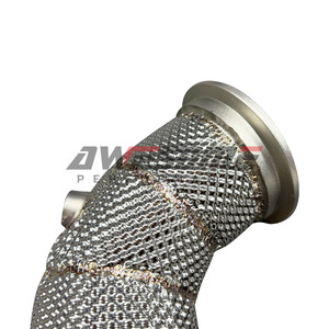 Échappement exceptionnel en acier inoxydable 1,5 mm M256 Downpipe <span class=keywords><strong>AMG</strong></span> X290 GT43/GT50/GT53 W213 <span class=keywords><strong>E53</strong></span> C257 CLE53 CLS53 W167 GLE53 avec bouclier thermique - Product Image 3