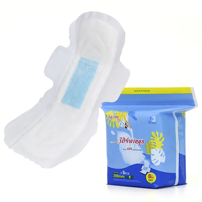 Disposable Sanitary Napkin Pads Ultra Thin Menstrual Pad B Grade Anion Sanitary Towels Wholesale OEM