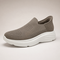 2026 Logo Personnalisé Baskets Chaussette Homme 5D Mains Libres Flyknit Slip On Plateforme Rembourrée Marche Prière