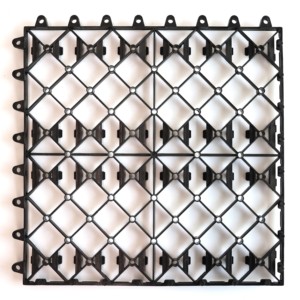<span class=keywords><strong>Base</strong></span> en plastique à emboîtement facile à installer pour dalles de terrasse, système de revêtement de sol à clic, sous-couche en grille recyclée, vente chaude - Product Image 2