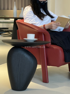 Hiện Đại Bắc Âu Tự Nhiên Gỗ Bên Bàn Trà Cho Phòng Khách Màu Đen Tro Gỗ Nhỏ <span class=keywords><strong>End</strong></span> Bảng - Product Image 3