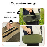 Tabouret de camping pliable vert, voyage en plein air, randonnée, plage, chaise pliable légère, tabouret de pêche de poche avec sac de rangement