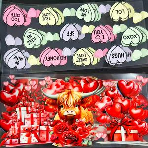 Venta al por mayor 16Oz UV <span class=keywords><strong>para</strong></span> transferencias DTF calcomanías pegatinas impermeables vasos de vidrio impresora taza envuelve dibujos animados vaso embalaje barato - Product Image 3