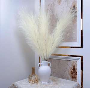 QSLH-VF257 <span class=keywords><strong>Pampas</strong></span> Artificiales Color Crema, <span class=keywords><strong>120</strong></span> <span class=keywords><strong>cm</strong></span>, Hierba de <span class=keywords><strong>Pampas</strong></span> Artificial para Decoración - Product Image 5