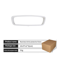 Accessoires de décoration intérieure de voiture adaptés aux cadres de rétroviseurs en silicone des Tesla Model Y/Model YL (2022 - 2025)