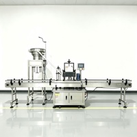 Ligne de production de remplissage de liquides entièrement automatique avec remplissage servo de haute précision pour boissons, huiles alimentaires et produits chimiques quotidiens
