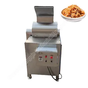 Thép không gỉ tôm dây đóng hộp thức ăn vật nuôi nấu chín thịt băm nhỏ slicing máy