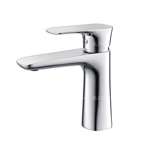 Grifo mezclador de lavabo cromado mate de pintura para cuarto de baño cuadrado Monomando de China de lujo - Product Image 5