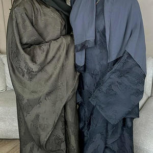 इबावली निर्माता रमादन <span class=keywords><strong>2026</strong></span> ईड कपड़े थोक 5 रंग जैक्वार्ड अबाया आंतरिक कमर बेल्ट मामूली पोशाक के साथ - Product Image 1