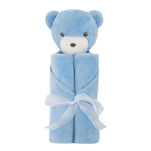 <span class=keywords><strong>Couverture</strong></span> personnalisée à tête d'animal en peluche <span class=keywords><strong>ourson</strong></span> lapin agneau sucette peluche <span class=keywords><strong>polyester</strong></span> éléphant animal couvertures de sécurité pour bébé - Product Image 4