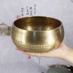 Cuenco para cantar de latón personalizado, diseño budista tibetano, ayuda para la relajación cuenco para cantar tibetano de latón hecho a mano - Product Image 1
