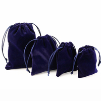 Pochette d'emballage pour bijoux en velours recyclable, colorée et personnalisée, pour petites tailles
