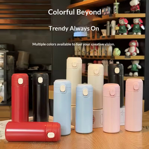 Stainless Steel Insulated Vacuum Cup with Bouncing Lid and Straw Travel Cups with Lids Customized logo - Product Image 5