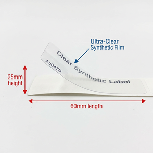 Professional Ultra-Clear Transparent Peptide Vial <b>Labels</b> with High-Transparency Synthetic Material & White Ink Printing - Product Image 6