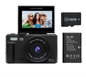Cámara DSLR 4K con Pantalla Giratoria de 180°, Zoom Óptico de 18X, 64MP, Pantalla de 3 Pulgadas para Fotografía y Grabación de Video, Detección Facial - Product Image 6