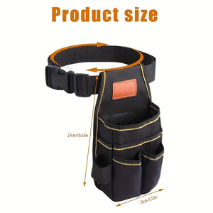 Electrician Tool Bag Multi Functional Portable Waist Bag With Adjustable Strap 5-9 Pockets Tool Messenger Bag Fanny Pack - Product Image 5
