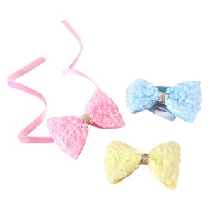 Ensemble de déguisement féerique pour animaux de compagnie (chats, chiens, lapins, ours en peluche) avec collier à nœud <span class=keywords><strong>papillon</strong></span> à paillettes, dentelle florale, chapeau et accessoires de tête, pour anniversaire, <span class=keywords><strong>mariage</strong></span> et toutes saisons - Product Image 4
