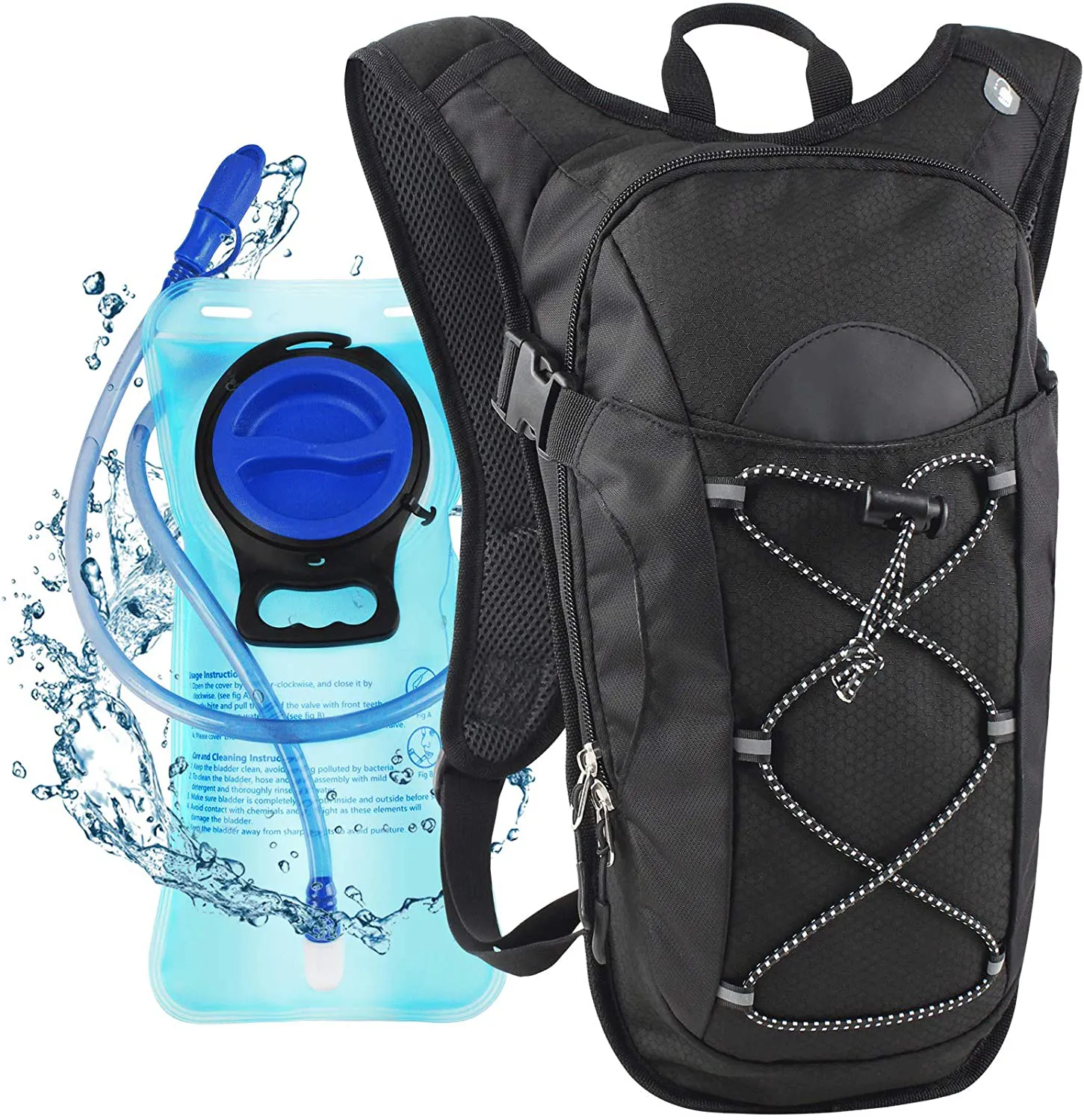 Lightweight OEM Custom Logo Outdoor Sport Water Hydration Pack Backpack For Cycling Running Camping backpack supplier