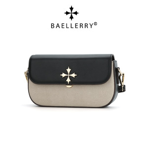 กระเป๋าสะพายข้างผู้หญิงแบรนด์ Baellerry สีสันตัดกัน ทรงสี่เหลี่ยมแนวนอน แบบพกพา เหมาะสำหรับการใช้งานในชีวิตประจำวัน - Product Image 1