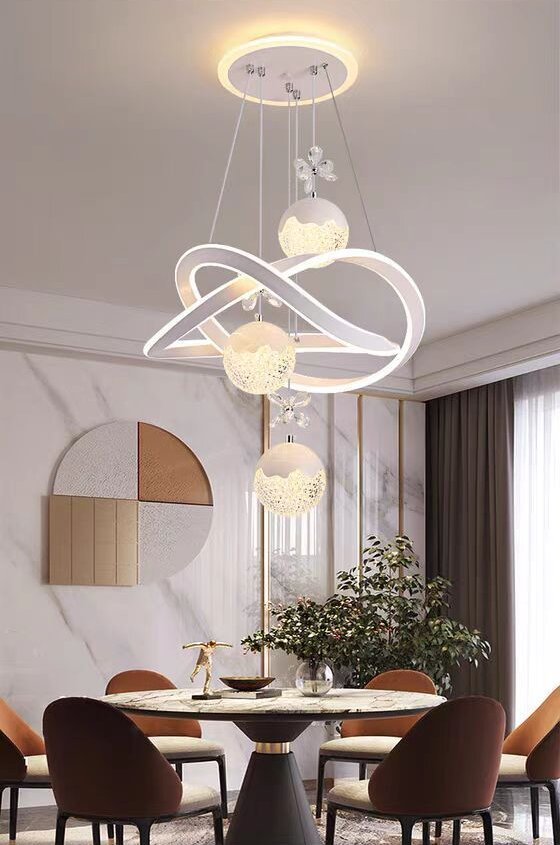 Modern Crystal Light Luxury Dining Room Chandelier Home Led Advanced Sense Livingroom Lamp Pendants Lighting 2025 · image 3