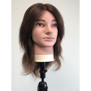 Testa per Acconciature da 14 Pollici, 115g, Personalizzabile, in Capelli Umani, per Parrucchieri - Product Image 1