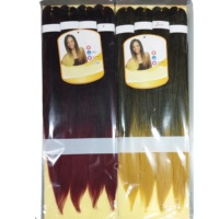 Cheveux à Tresser d'Expression Pré-étirés 4X de 26 Pouces en Gros d'Usine, Cheveux Ombrés Yaki Pré-étirés pour Femmes