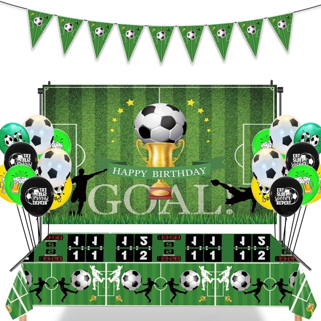 Ghirlanda di palloncini da calcio, decorazione di copleanno, con