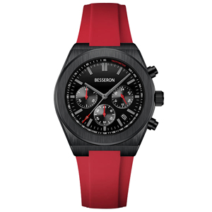 Besseron Montre personnalisée de luxe en acier inoxydable avec bracelet et chronographe pour homme pour affaires et sports-OEM ODM - Product Image 3