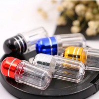 Personnaliser les mini bouteilles vides en plastique transparent à capsule unique avec blisters