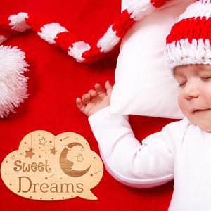 Disques en bois <span class=keywords><strong>double</strong></span> face gravés, accessoires de photographie pour nouveau-nés, cartes de jalons mensuels pour bébés, pour fête prénatale - Product Image 2