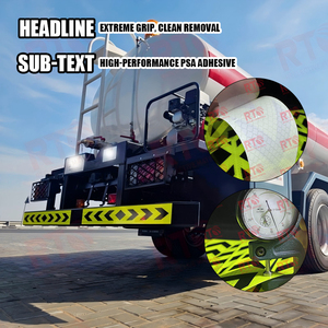 Autocollant Fléché Réfléchissant Jaune Fluorescent Personnalisé ECE104 <span class=keywords><strong>pour</strong></span> Camions des Émirats Arabes Unis, <span class=keywords><strong>Bande</strong></span> <span class=keywords><strong>Réfléchissante</strong></span> de Sécurité Homologuée E <span class=keywords><strong>pour</strong></span> Remorques et Autobus - Product Image 4