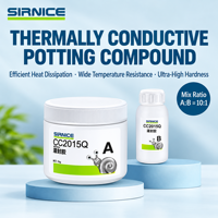 Composé d'enrobage époxy à faible viscosité mixte CC2015Q 10:1 pour composants électroniques et modules de puissance