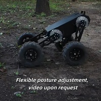 Châssis de robot d'inspection industrielle, plateforme UGV modulaire, personnalisation OEM disponible pour les relevés sur le terrain et les patrouilles de sécurité