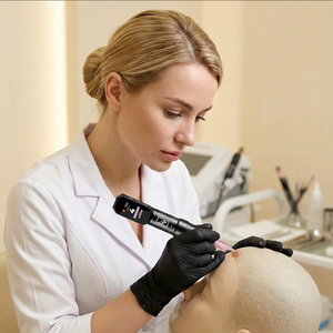 Tête de mannequin réaliste en silicone Lovbeauty pour la pratique de la micropigmentation, de la peau et du <span class=keywords><strong>cuir</strong></span> <span class=keywords><strong>chevelu</strong></span>, pour l'entraînement au <span class=keywords><strong>tatouage</strong></span> capillaire et au maquillage permanent - Product Image 2