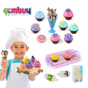 Jeu <span class=keywords><strong>de</strong></span> <span class=keywords><strong>cuisine</strong></span> <span class=keywords><strong>de</strong></span> fête d'imitation, ensemble <span class=keywords><strong>de</strong></span> crème glacée, jouets <span class=keywords><strong>de</strong></span> dessert pour enfants - Product Image 2
