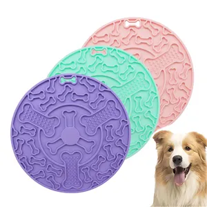 Lick Mat For Dogs Cats Lick Mat For Anxiety Relief Peanut Butter Licking Pad For Boredom Reducer Perfect For Bathing Grooming