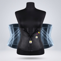 Ceinture de maintien de la taille avec fermeture éclair, double compression, 2 couches, Cinturillas Colombianas Faja pour le contrôle du ventre