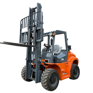TOPONE <span class=keywords><strong>Forklift</strong></span> 4 roda penggerak Diesel Off-Road 5 Ton 6 Meter, obral <span class=keywords><strong>Forklift</strong></span> medan berat berat - Product Image 3