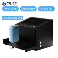 Nieuwe Tij Inkjet Desktop Etiketprinter voor Flex, Eieren, Metalen Blikken, Plastic Zakken, Bekers met Batchnummer, Logo's, Icoon's en Datumafdruk