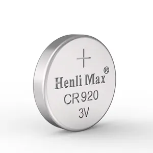 CR920 25mAh 3.0V二酸化マンガンリチウムボタンバッテリーラウンドコインセルおもちゃやリモコン用