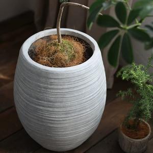 Macetas de arcilla de fibra grande para decoración de interior y exterior, decoración de jardín con logotipo personalizado - Product Image 3