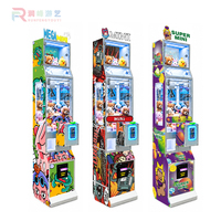 Mega Mini Machine à griffes à monnayeur pour petits jouets, poupées, cadeaux et bonbons, avec accepteur de billets