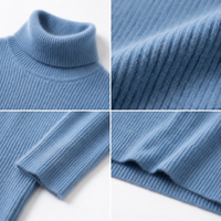 Pull en cachemire pur 100% de luxe, col roulé épais pour femme, couleur unie, style normcore/minimaliste, doux, chaud, hiver, sur mesure