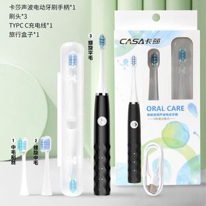 Cepillo de Dientes Eléctrico Sónico de 6 Velocidades, Recargable Tipo C, Resistente al Agua IPX7, 60 Días de Autonomía, Estuche de Viaje Incluido - Product Image 3