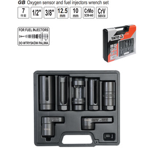 ชุดเครื่องมือเซ็นเซอร์ออกซิเจน YATO ชุดประแจบล็อก 1/2 นิ้ว 3/8 นิ้ว 5 ชิ้น เครื่องมือซ่อมรถยนต์ - Product Image 3