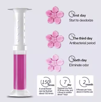Gel nettoyant pour toilettes en forme de fleur de haute qualité, vente en gros, agent de nettoyage de toilettes personnalisé