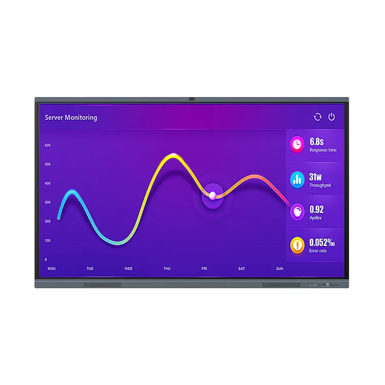 Interactive Panel Board 65 75 86 100 Inch LCD Panel Interactive Display Digital Blackboard Interactive Whiteboard Touch Screen Smart Board For Classroom