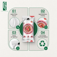 Emballage personnalisé imprimé numériquement pour barres protéinées, sachets de café, barres énergétiques, avec faible MOQ, en film alimentaire haute barrière