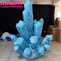 Colonnes de glace gonflables décoratives sur le thème de la glace et de la neige